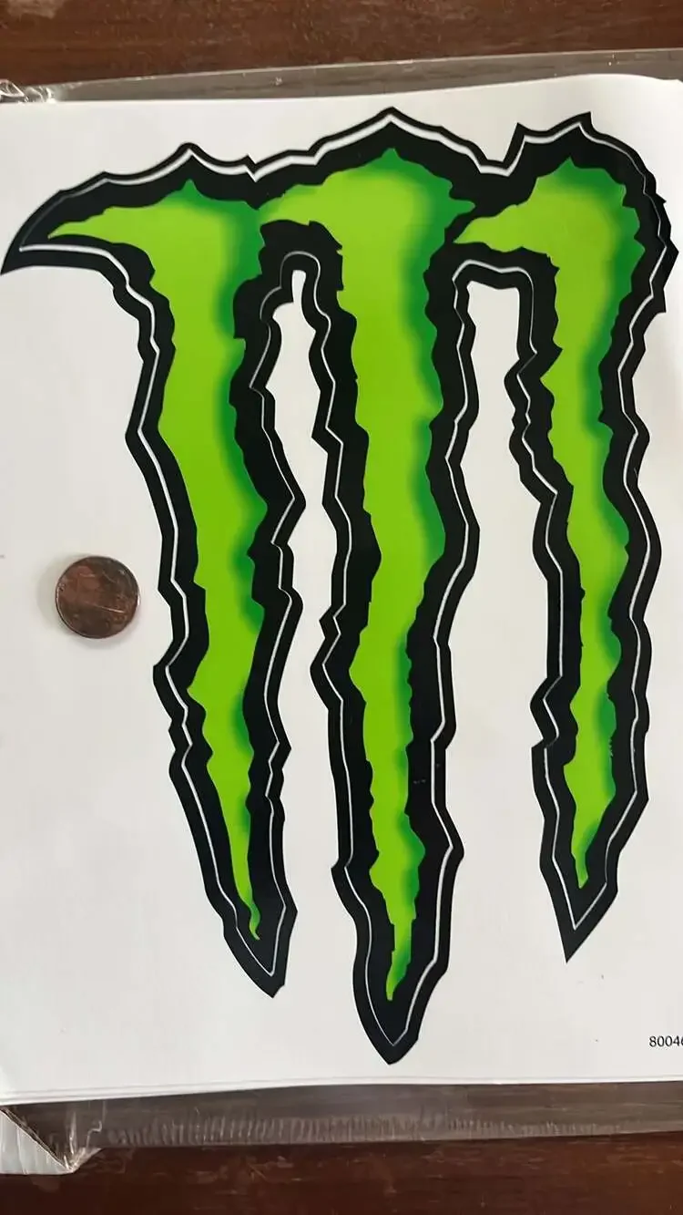 Monster Energy Vinyl Sticker Decal Green Claw Marks Motocross Graphic